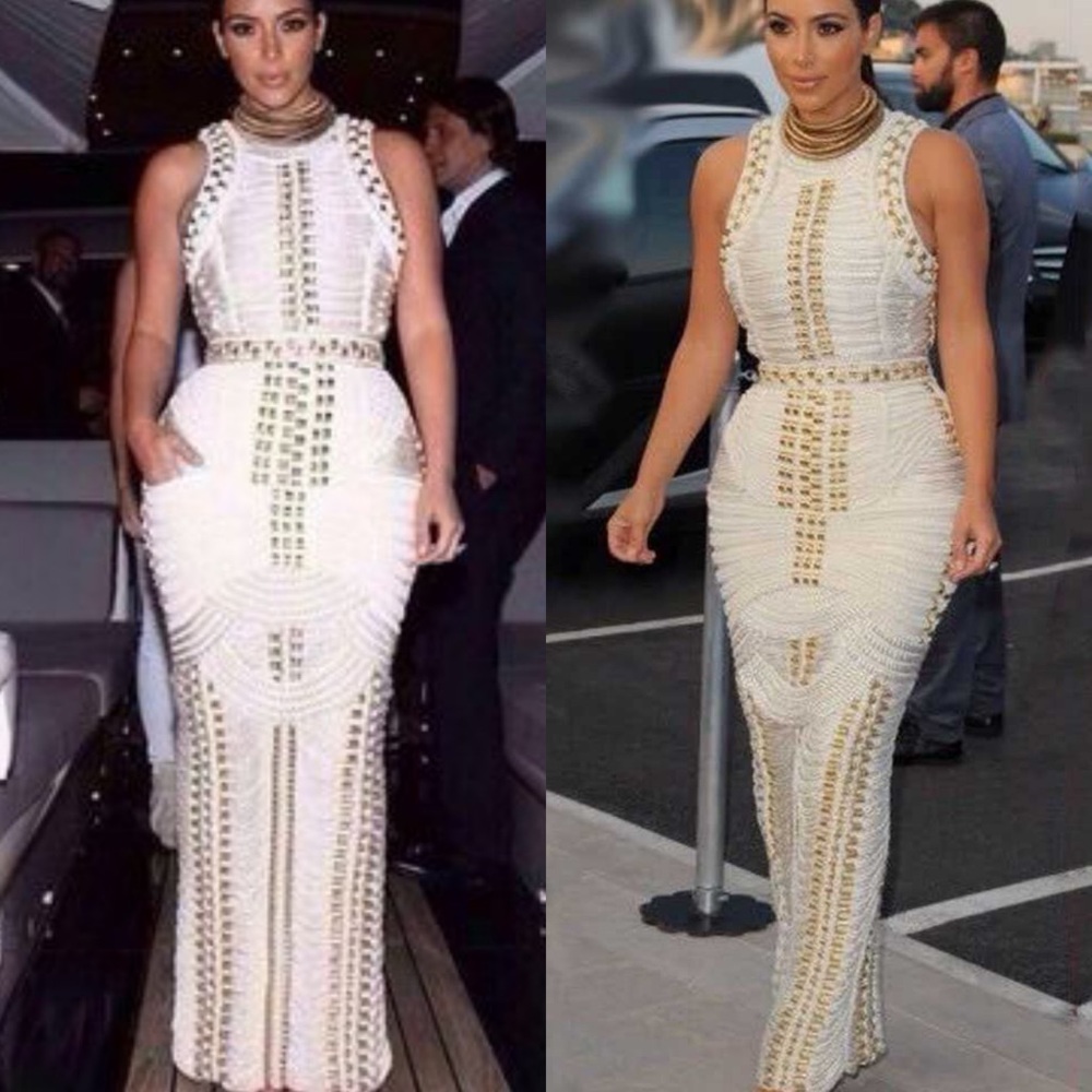 Fleur Metal Studded Bandage Dress - Picture 8 of 8